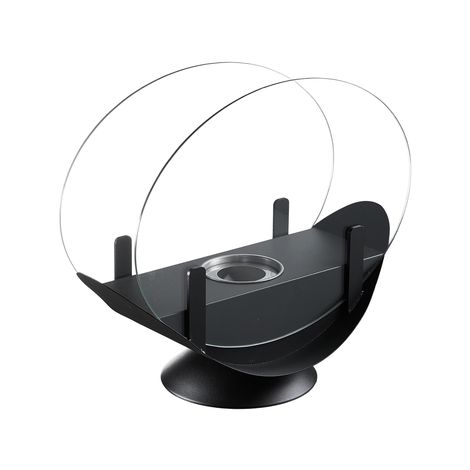Tabletop Alcohol Fire Pit with Glass Shield